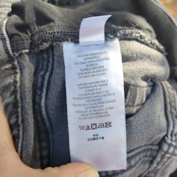 BDG | Urban Outfitters Faded Black Grey 32" Long Inseam 90s Bootcut Jeans 27 - Picture 9 of 11